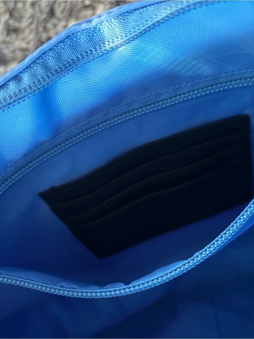 707 Street Blue Medium Crescent Purse Bag NEW W TAG